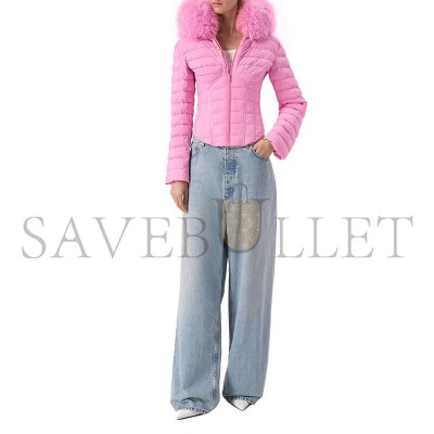BALENCIAGA HOODED CORSTD PUFFER JACKET PINK 848873 BALENCIAGA HOODED CORSTD PUFFER JACKET PINK 848873